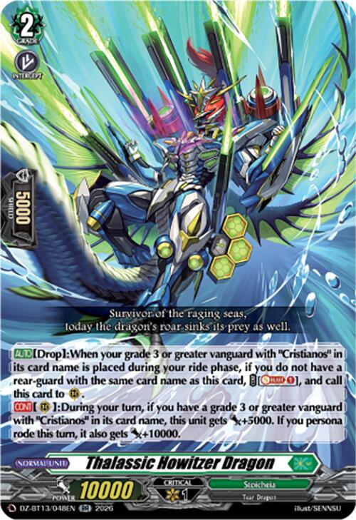 Thalassic Howitzer Dragon (DZ-BT13/048EN) [Parallactic Clash]