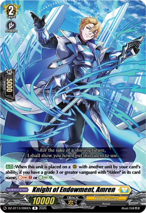 Knight of Endowment, Amren (DZ-BT13/090EN) [Parallactic Clash]