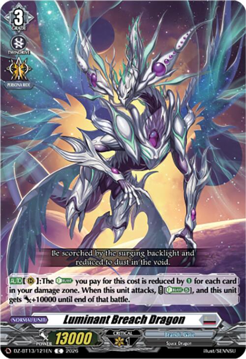Luminant Breach Dragon (DZ-BT13/121EN) [Parallactic Clash]