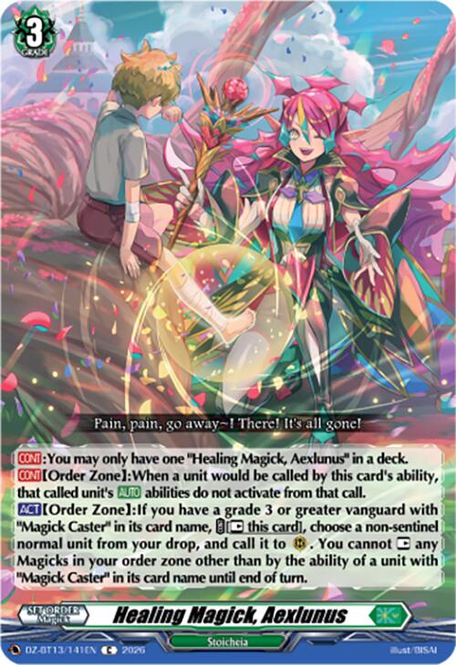 Healing Magick, Aexlunus (DZ-BT13/141EN) [Parallactic Clash]