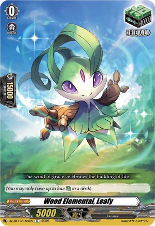 Wood Elemental, Leafy (DZ-BT13/154EN) [Parallactic Clash]