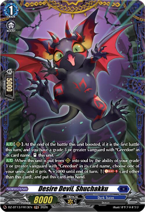 Desire Devil, Shuchakku (DZ-BT13/FR13EN) [Parallactic Clash]