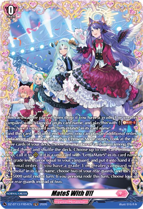 MateS With U!! (DZ-BT13/FR54EN) [Parallactic Clash]