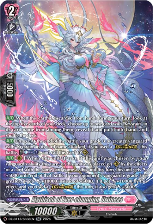 Mythisch of Ever-changing, Urtineas (DZ-BT13/SR38EN) [Parallactic Clash]