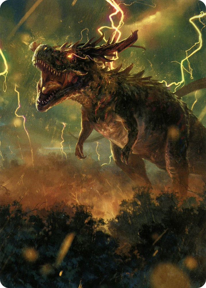Thrasta, Tempest's Roar Art Card (42) [Modern Horizons 2 Art Series] (AMH2 42)