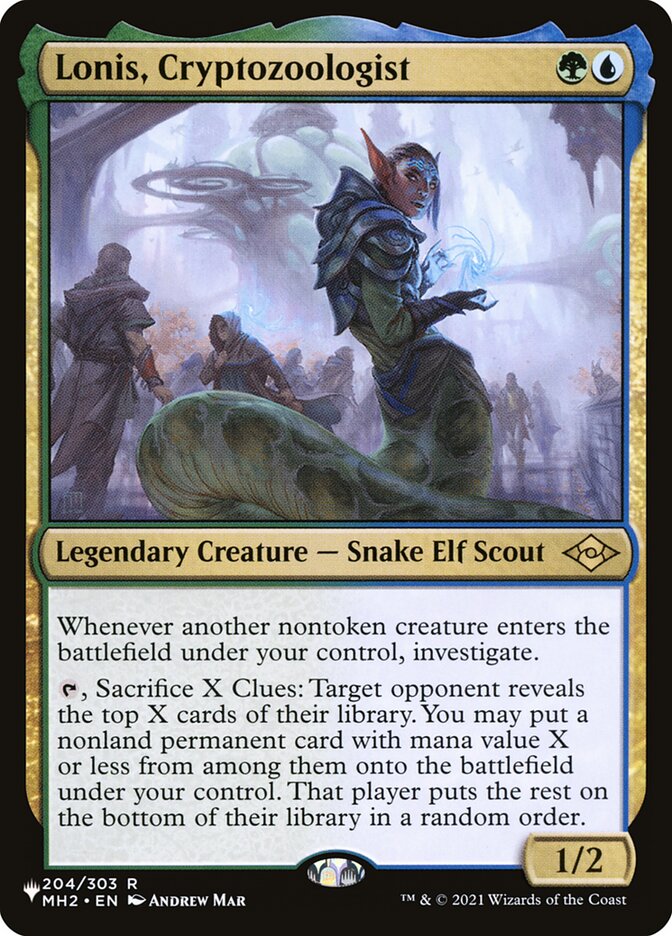 Lonis, Cryptozoologist [The List] (LLIST MH2 204)