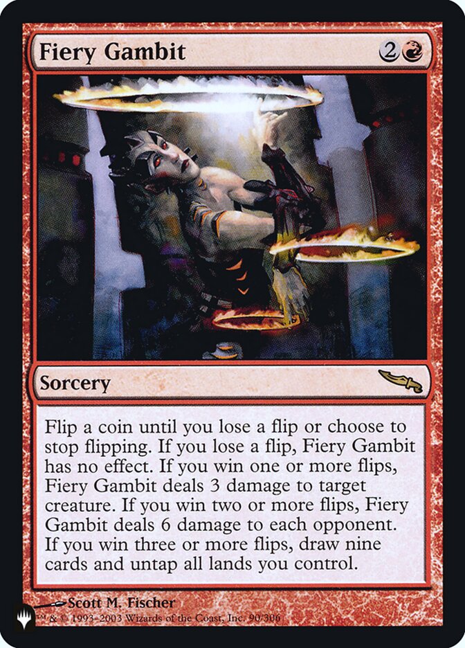 Fiery Gambit [Secret Lair: Heads I Win, Tails You Lose] (PHED 7)