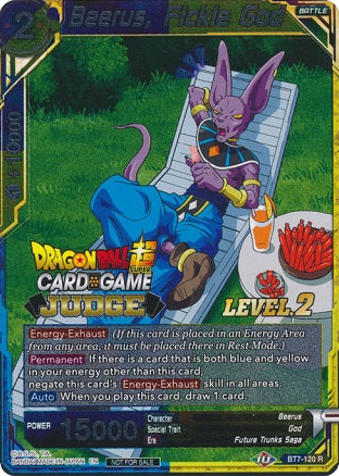 Beerus, Fickle God (Level 2) [BT7-120]