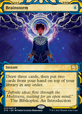 Brainstorm (Etched Foil) [Strixhaven Mystical Archive] (STA 13)