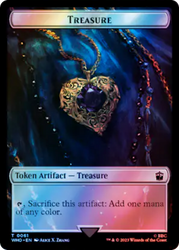 Alien // Treasure (0029) Double-Sided Token (Surge Foil) [Doctor Who Tokens]