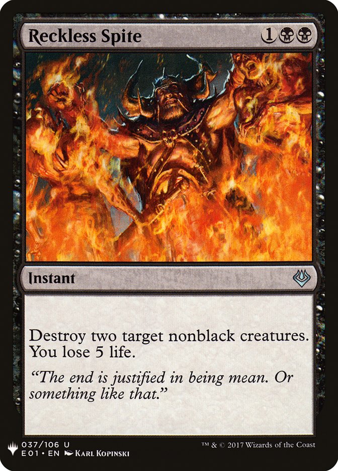 Reckless Spite [Mystery Booster] (MB1 750)