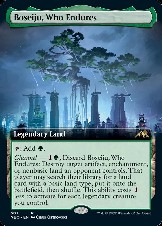 Boseiju, Who Endures (Extended) [Kamigawa: Neon Dynasty] (NEO 501)