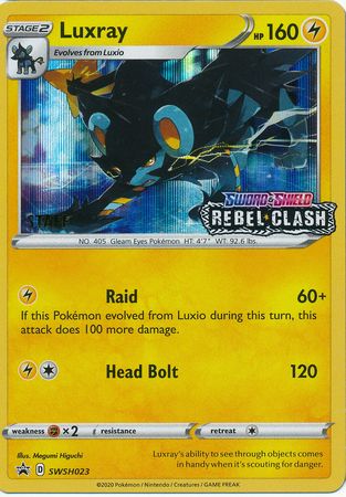 Luxray (Staff Prerelease Promo) (SWSH023) [Sword & Shield: Black Star Promos]