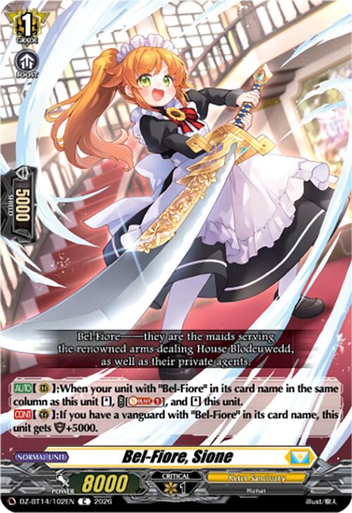 Bel-Fiore, Sione (DZ-BT14/102EN) [Envoys of the Crimson Moon]