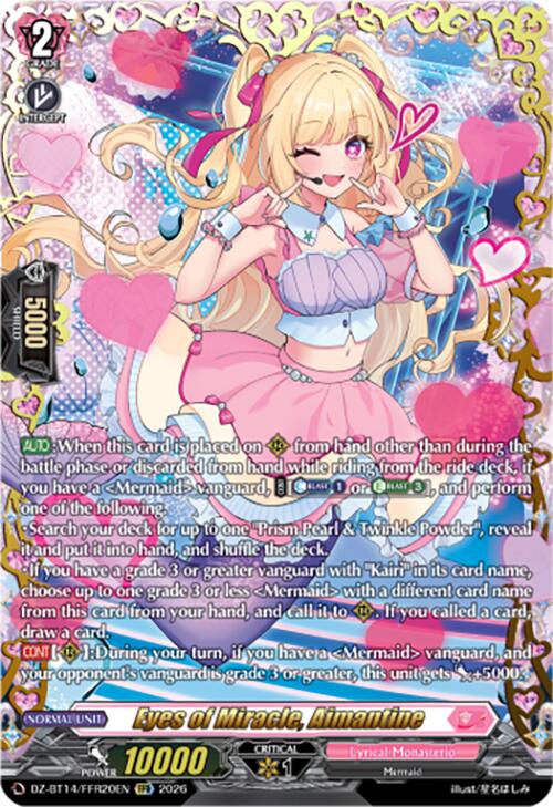 Eyes of Miracle, Aimantine (DZ-BT14/FFR20EN) [Envoys of the Crimson Moon]