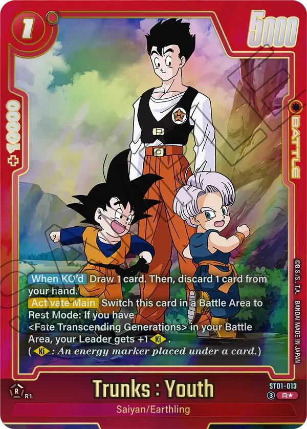 Trunks : Youth (ST01-013) (Alternate Art) [Story Booster 01]