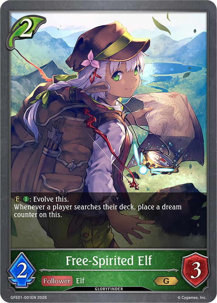 Free-Spirited Elf (GFE01-001EN) [Gloryfinder Events]