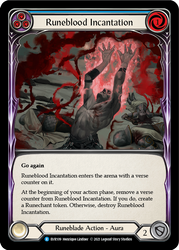 Runeblood Incantation (Blue) [EVR109] 1st Edition Rainbow Foil