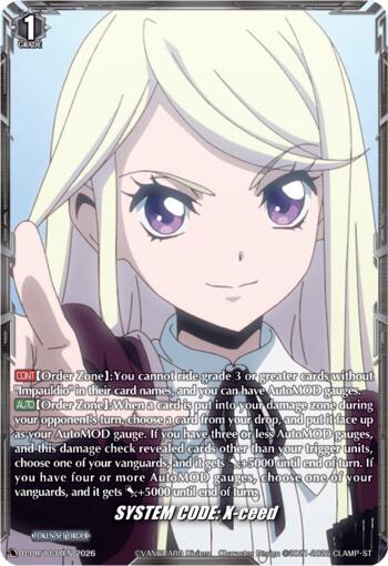 SYSTEM CODE: X-ceed (D-PR/1137EN) [D Promo Cards]