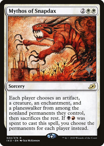 Mythos of Snapdax (Promo Pack) [Ikoria: Lair of Behemoths Promos] (PIKO 24P)