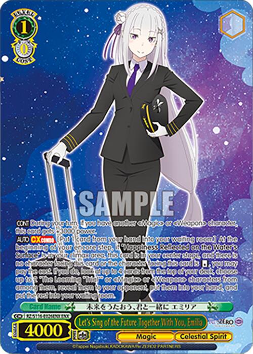 Let's Sing of the Future Together With You, Emilia (RZ/S116-E026ENX) [Re:ZERO -Starting Life in Another World- Vol.3]