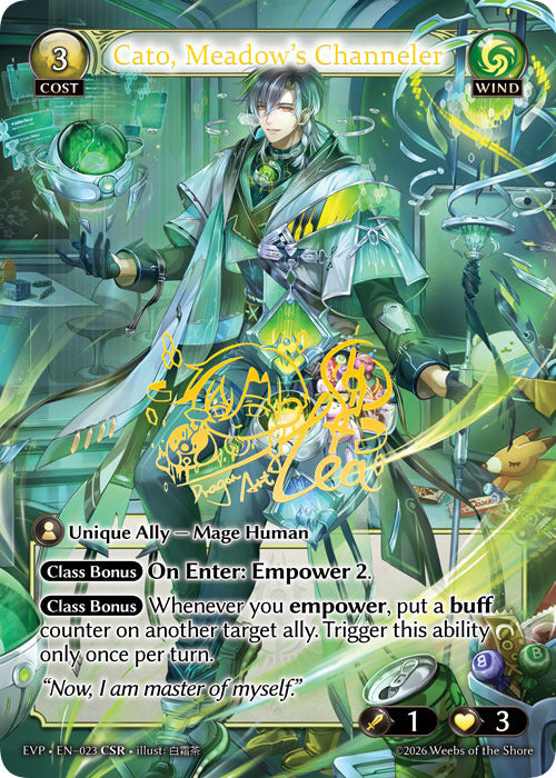 Cato, Meadow's Channeler (23) [.asphodel/paradise Event Pack]