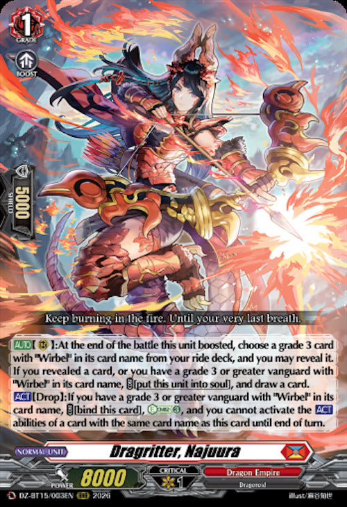 Dragritter, Najuura (DZ-BT15/003EN) [Strike of Illusionary Shadows]