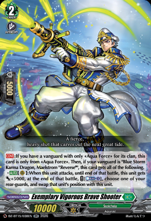 Exemplary Vigorous Brave Shooter (DZ-BT15/038EN) [Strike of Illusionary Shadows]