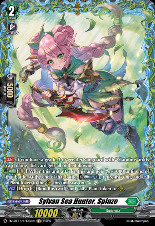Sylvan Sea Hunter, Spinze (DZ-BT15/FR35EN) [Strike of Illusionary Shadows]