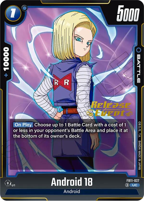 Android 18 [Brightness of Hope Release Event Cards]