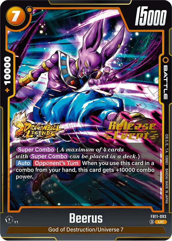Beerus (FB11-093) [Brightness of Hope Release Event Cards]