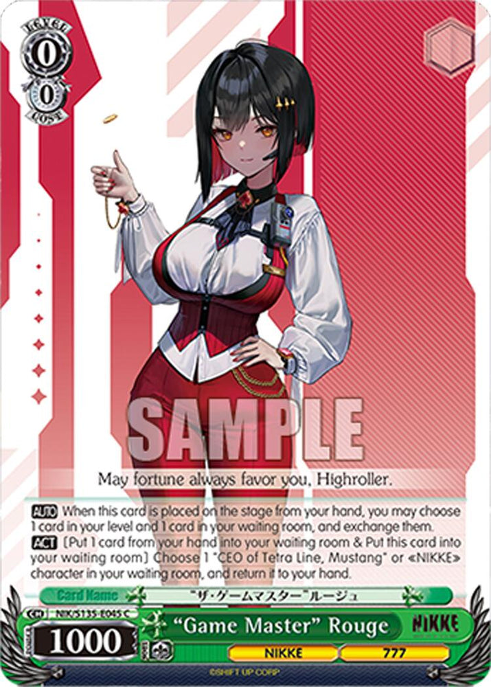 "Game Master" Rouge (NIK/S135-E045) [GODDESS OF VICTORY: NIKKE Vol.2]