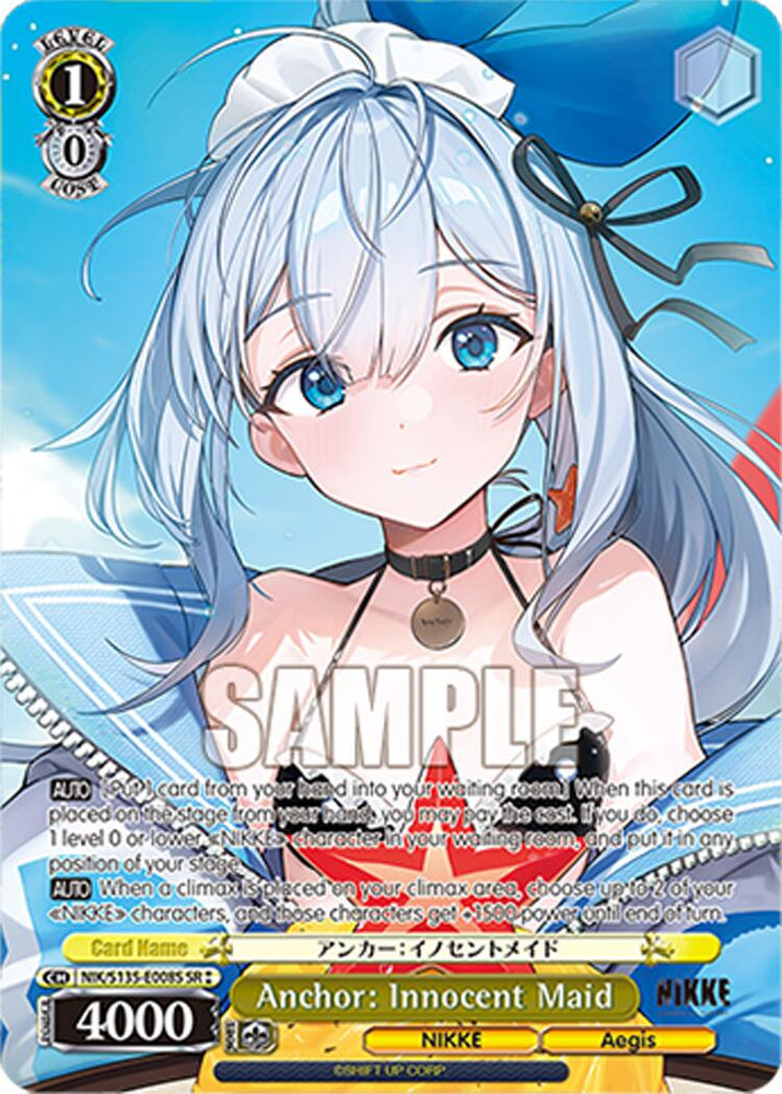 Anchor: Innocent Maid (NIK/S135-E008S) (SR) [GODDESS OF VICTORY: NIKKE Vol.2]