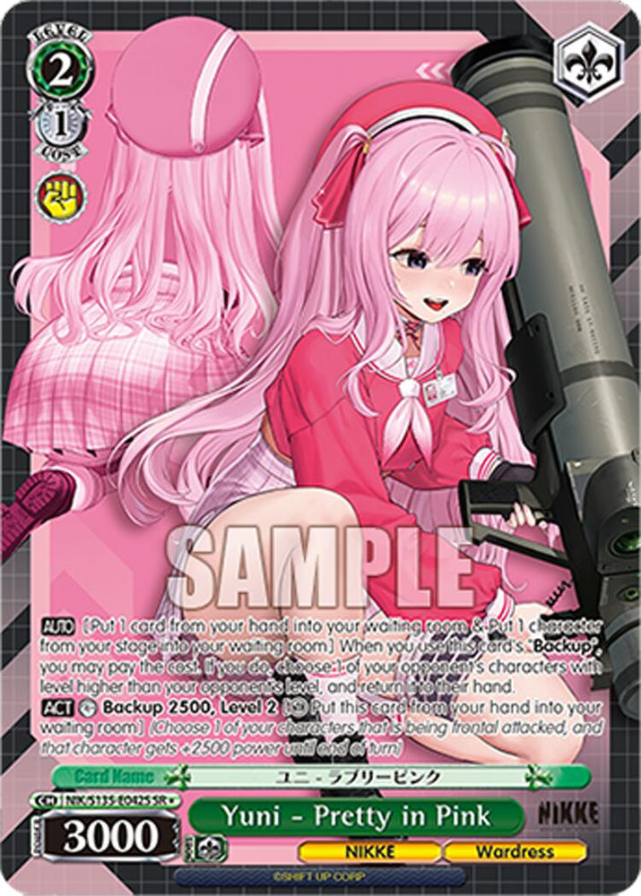 Yuni - Pretty in Pink (NIK/S135-E042S) (SR) [GODDESS OF VICTORY: NIKKE Vol.2]