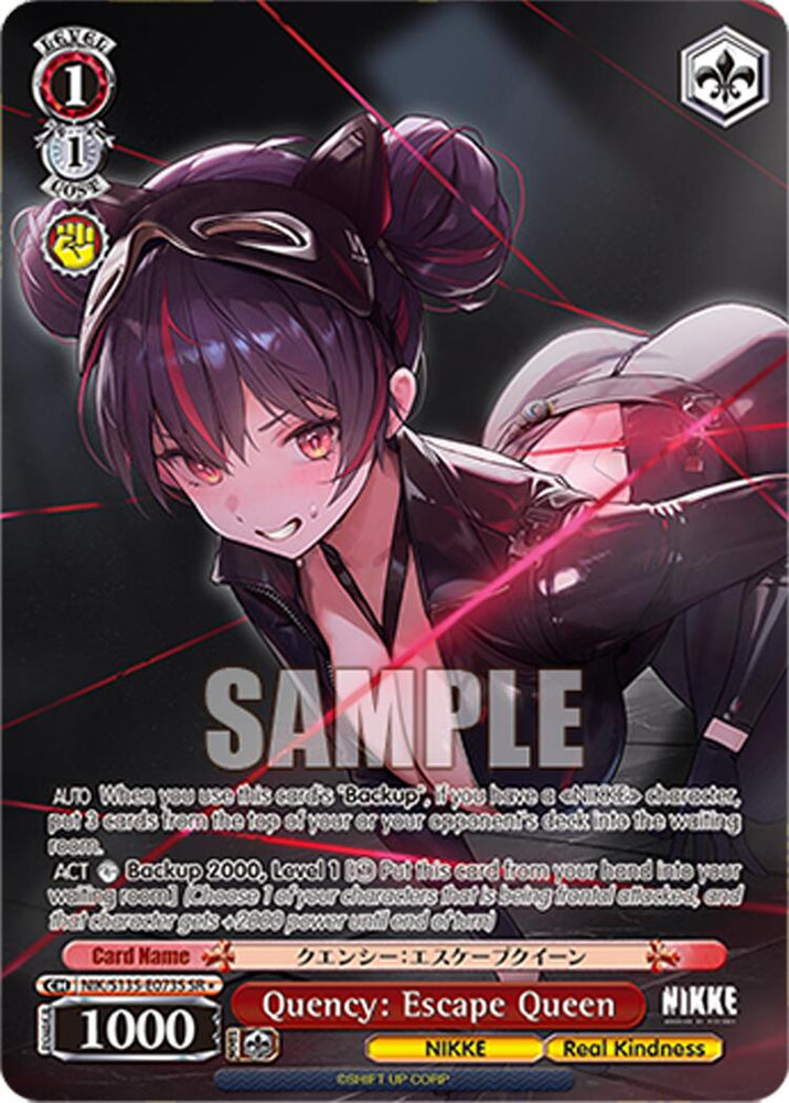 Quency: Escape Queen (NIK/S135-E073S) (SR) [GODDESS OF VICTORY: NIKKE Vol.2]