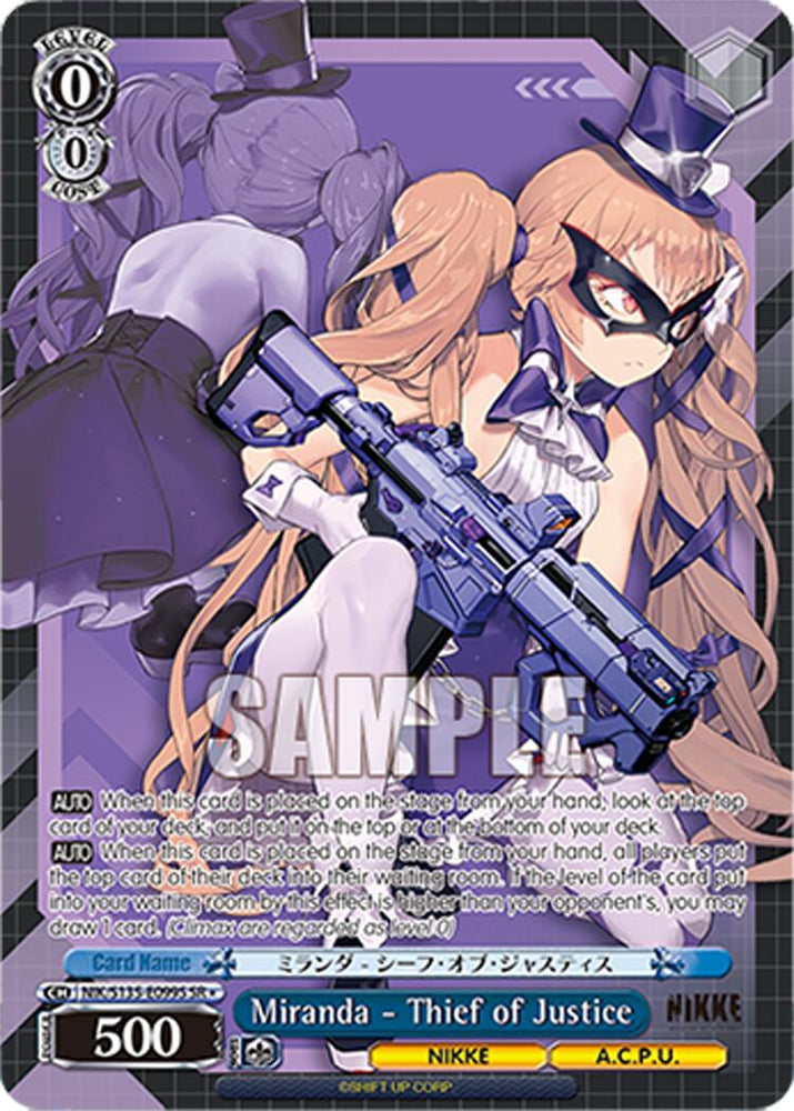 Miranda - Thief of Justice (NIK/S135-E099S) (SR) [GODDESS OF VICTORY: NIKKE Vol.2]
