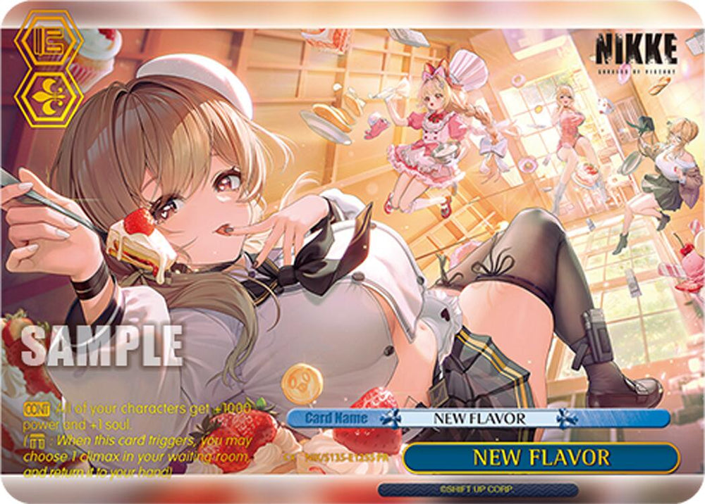 NEW FLAVOR (NIK/S135-E125S) (PR) (Foil) [GODDESS OF VICTORY: NIKKE Vol.2]