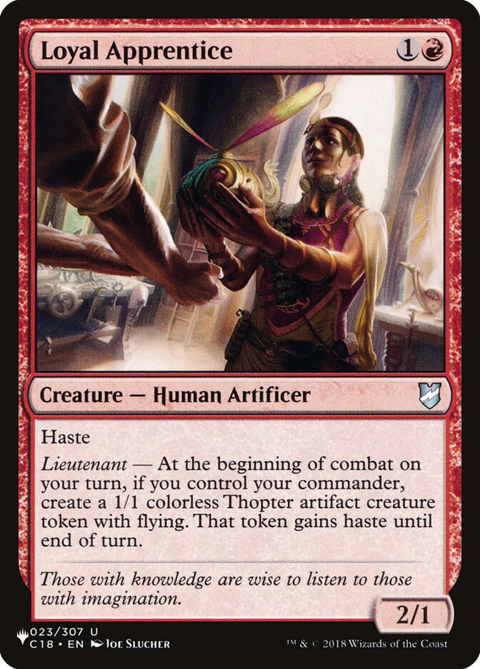 Loyal Apprentice [The List] (LC18 23)