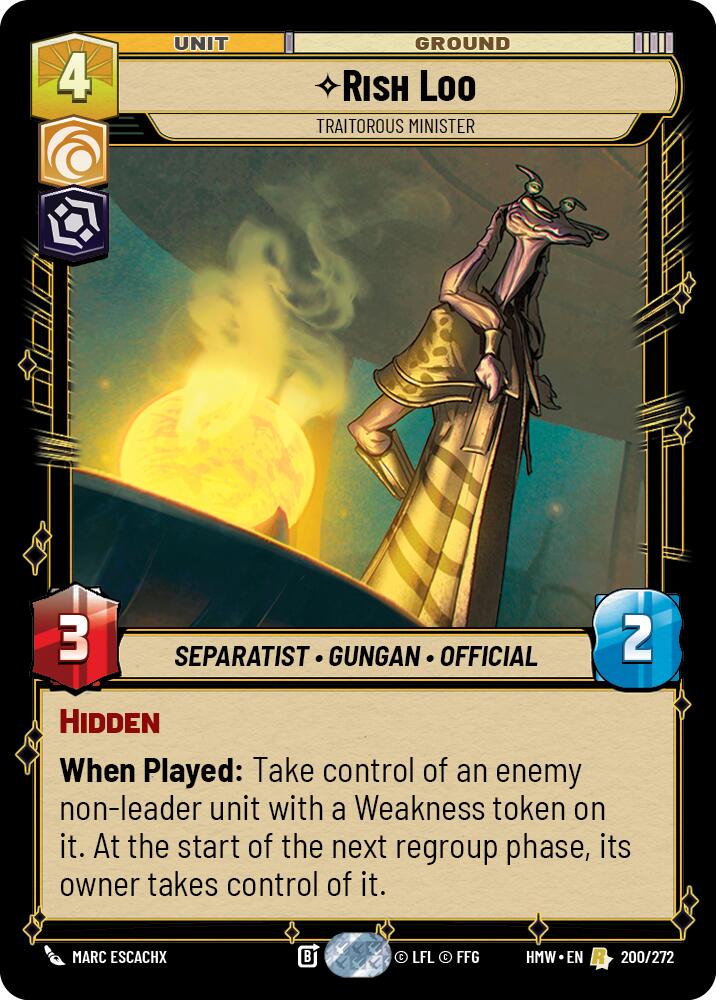 Rish Loo - Traitorous Minister (200/272) (200/272) [Homeworlds]