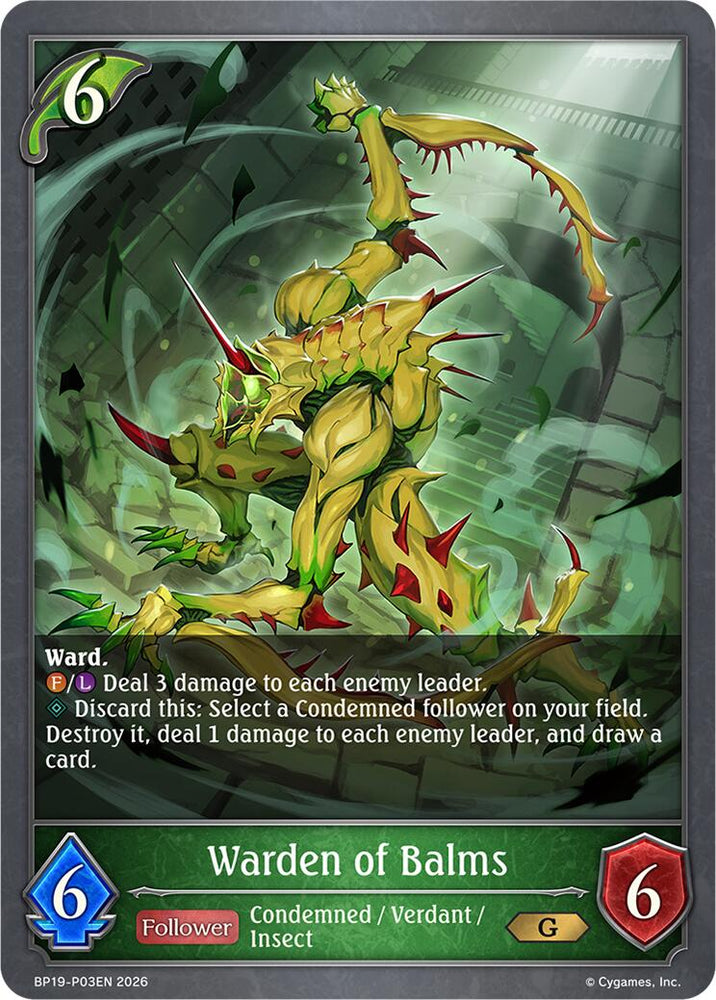 Warden of Balms - P03EN (Foil) (BP19-P03EN) [Eightfold Retribution]