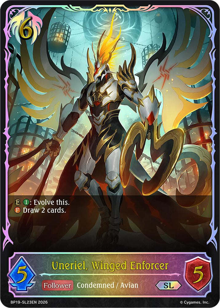 Uneriel, Winged Enforcer - SL23EN (Foil) (BP19-SL23EN) [Eightfold Retribution]