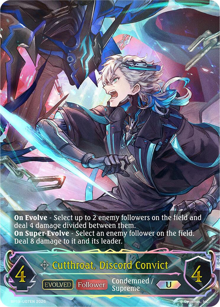 Cutthroat, Discord Convict (Evolved) - U07EN (Foil) (BP19-U07EN) [Eightfold Retribution]