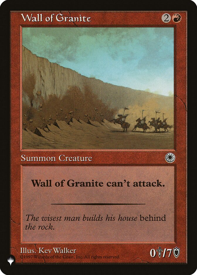 Wall of Granite [The List] (LPOR 155)