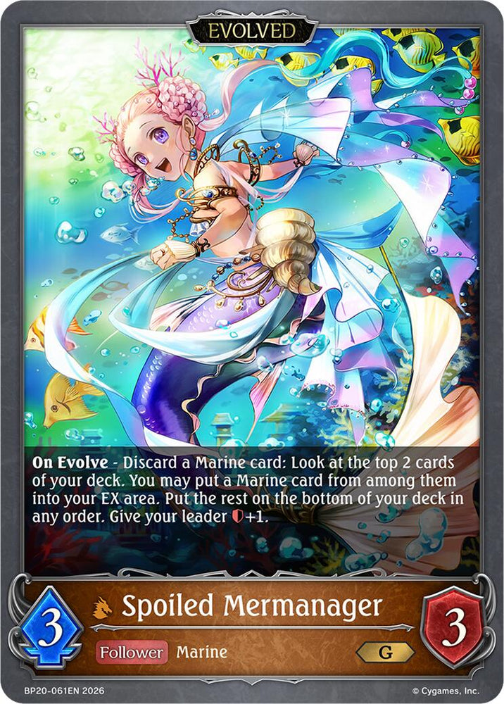 Spoiled Mermanager (Evolved) (BP20-061EN) [Omens and Heirs]