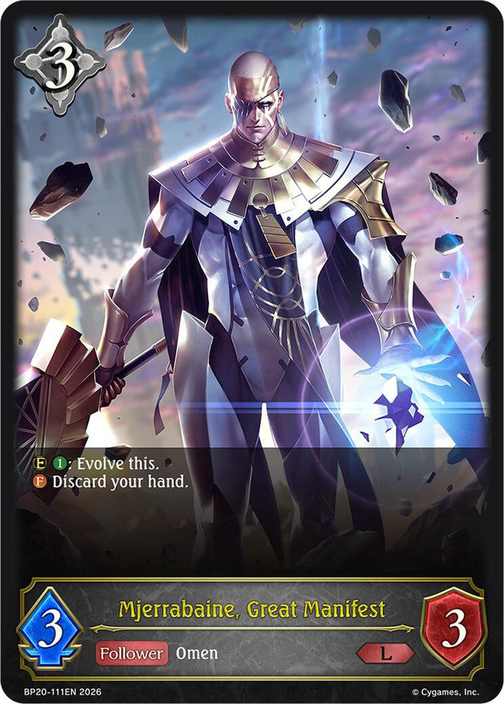 Mjerrabaine, Great Manifest (BP20-111EN) [Omens and Heirs]