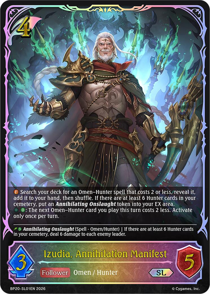 Izudia, Annihilation Manifest (BP20-SL01EN) [Omens and Heirs]