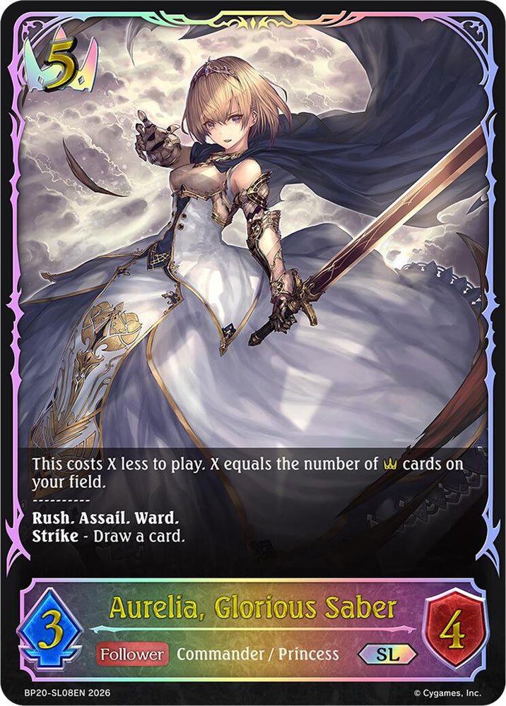 Aurelia, Glorious Saber (BP20-SL08EN) [Omens and Heirs]