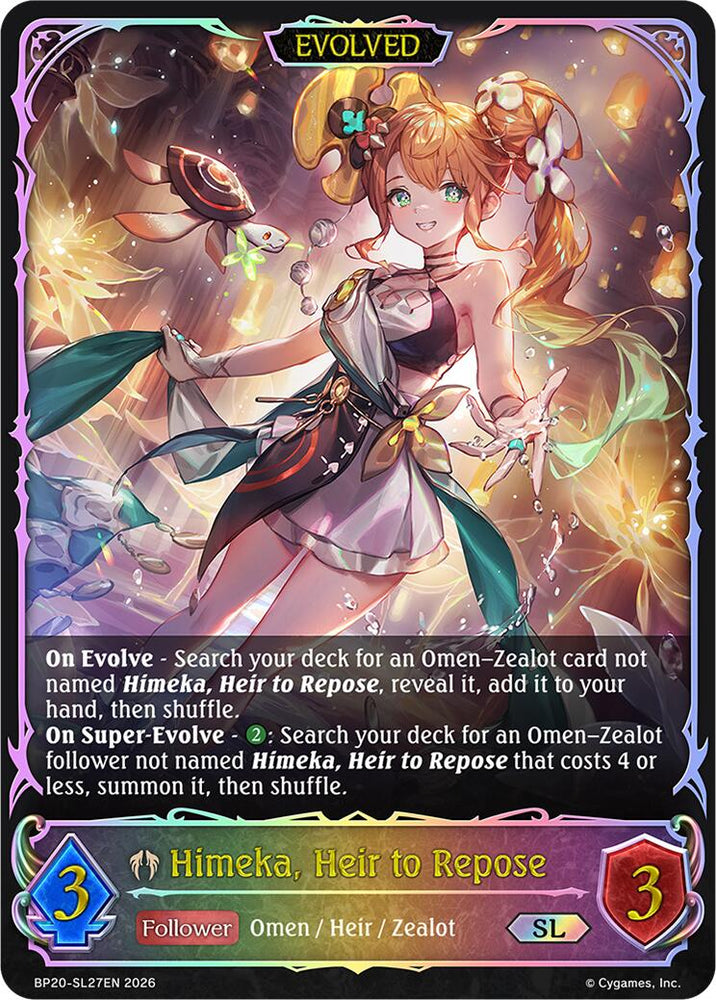Himeka, Heir to Repose (Evolved) (BP20-SL27EN) [Omens and Heirs]