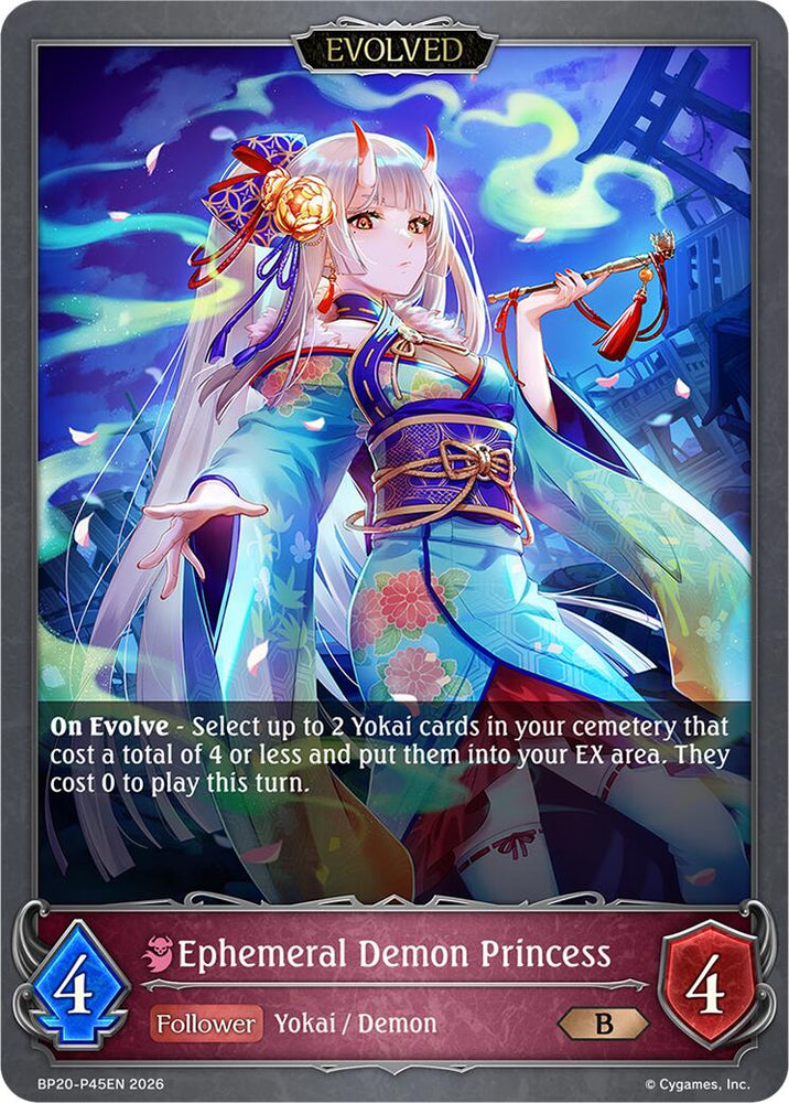 Ephemeral Demon Princess (Evolved) - P45EN (Foil) (BP20-P45EN) [Omens and Heirs]