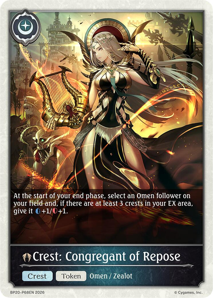 Crest: Congregant of Repose - P68EN (Foil) (BP20-P68EN) [Omens and Heirs]